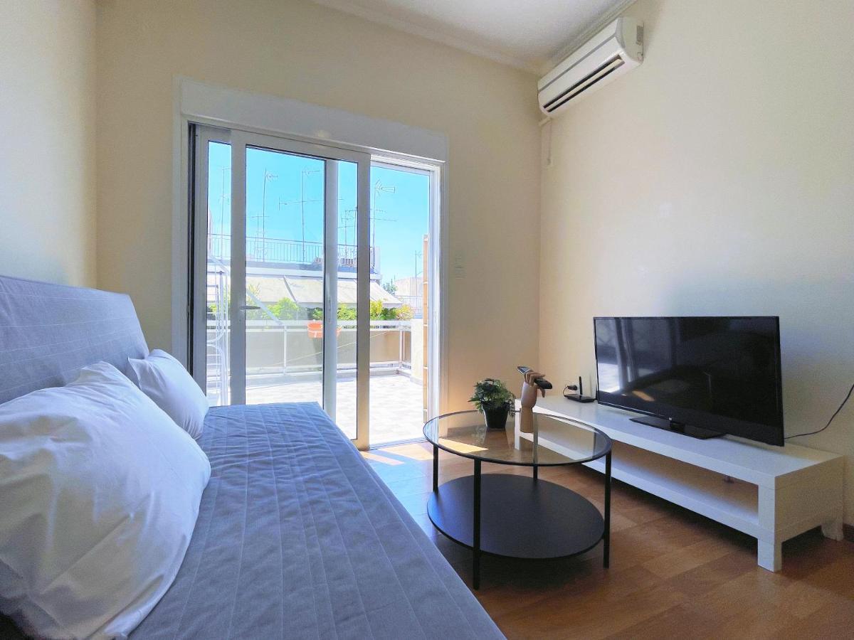 Wsd Luxury Stylish 1Bd Apt With City View Balcony Афины Экстерьер фото